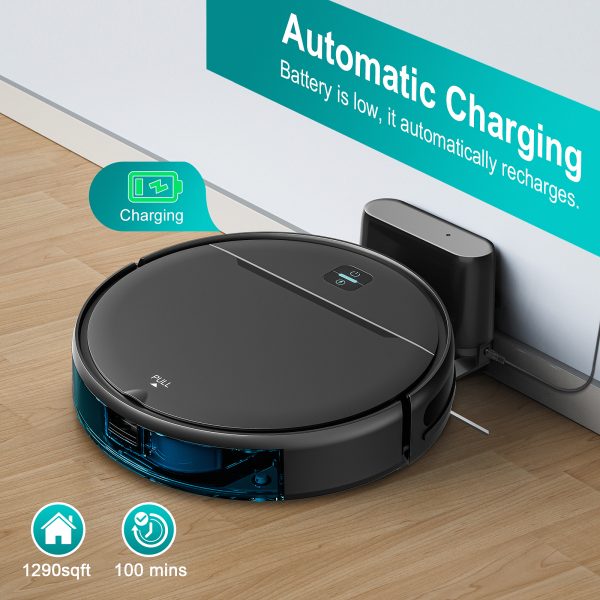 Robot vacuum returning to its charging dock
