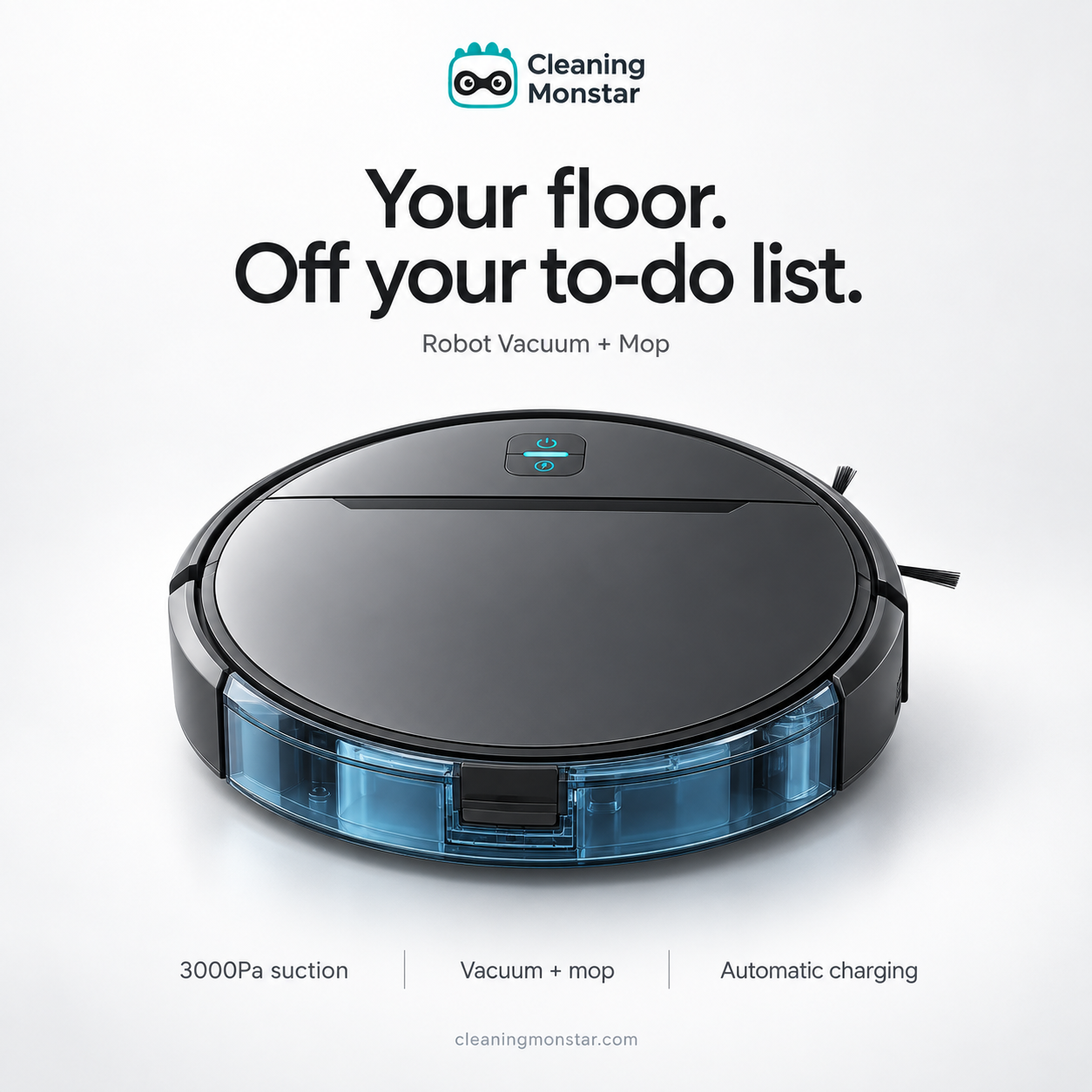 Cleaning Monstar 3-in-1 robot vacuum and mop